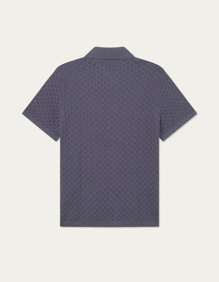 Men Les Deux ShirtsOvershirts Gespertus SS Knit Shirt 8211 Graystone