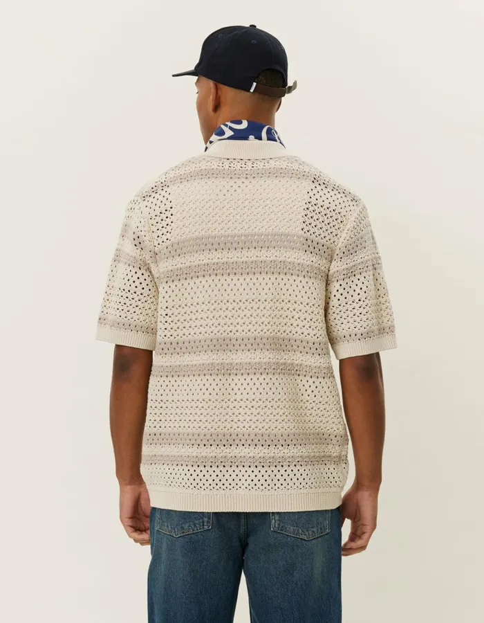 Men Les Deux ShirtsOvershirts Gianni SS Knit Shirt 8211 Ivory