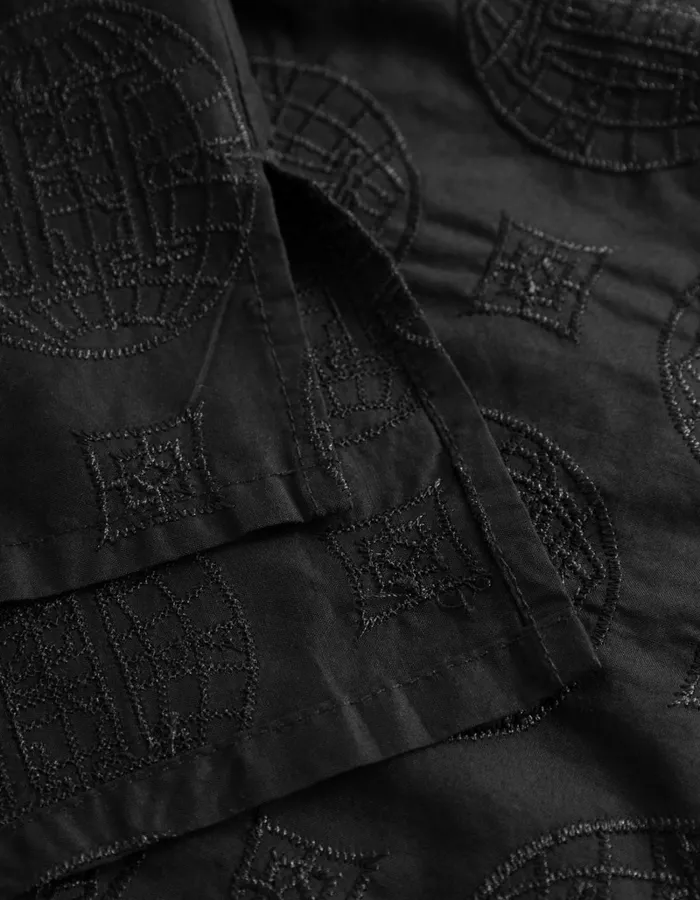 Men Les Deux ShirtsOvershirts Globe Loose SS Shirt 8211 BlackBlack
