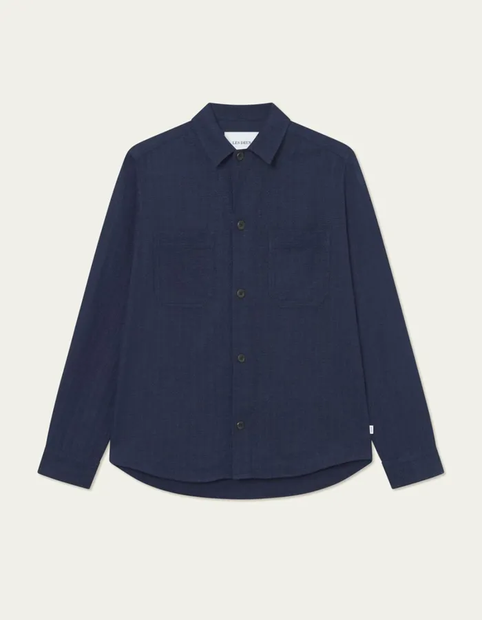 Men Les Deux ShirtsOvershirts Hamilton Overshirt 8211 Dark Navy