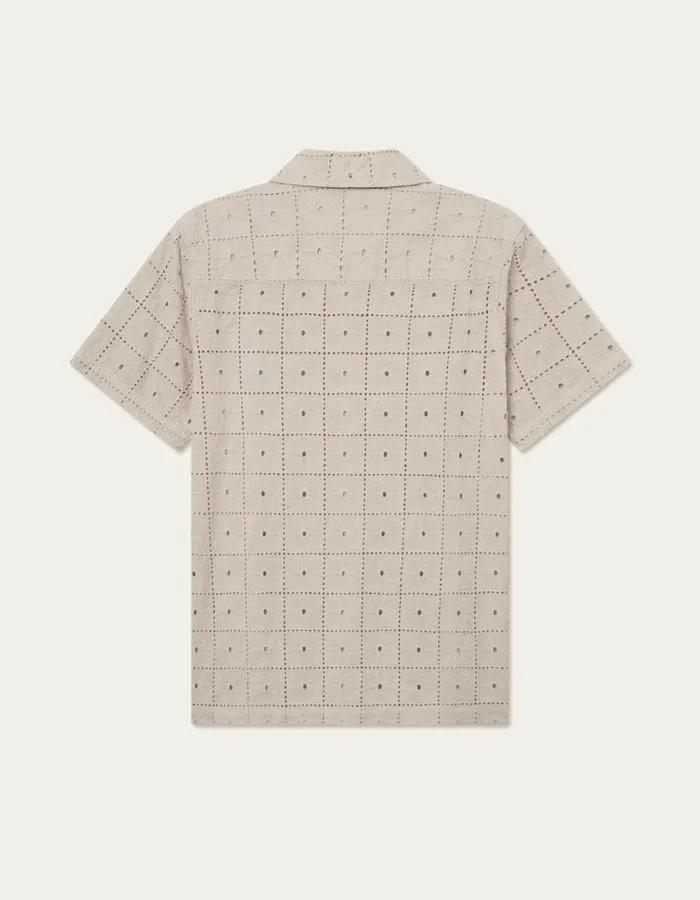 Men Les Deux ShirtsOvershirts Hector Anglaise SS Shirt 8211 Light Sand