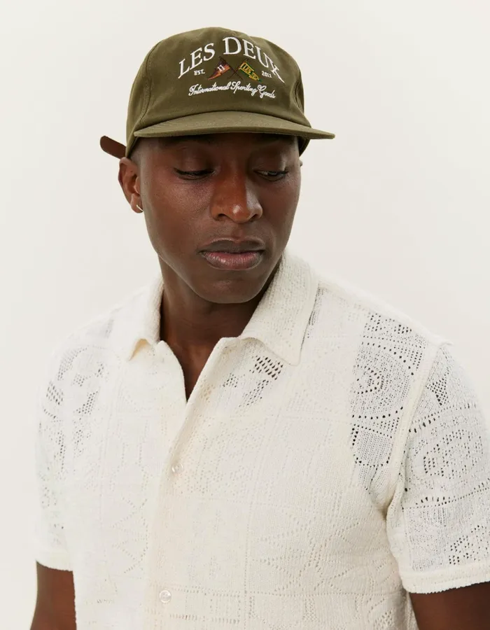 Men Les Deux ShirtsOvershirts Hector Lace SS Shirt 8211 Ivory