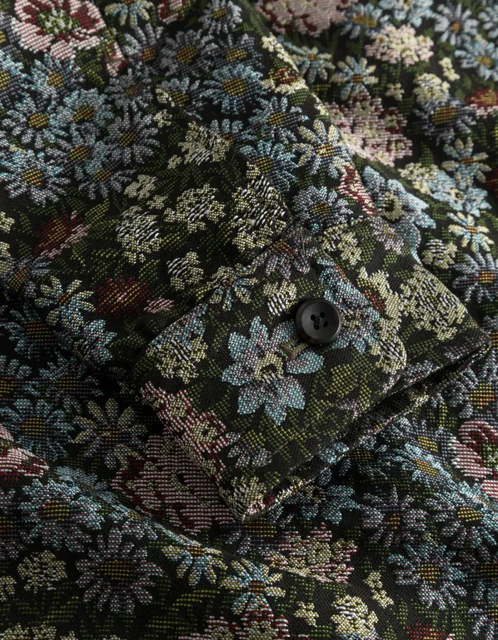 Men Les Deux ShirtsOvershirts Jaiden Jacquard Overshirt 8211 RosinChive Green
