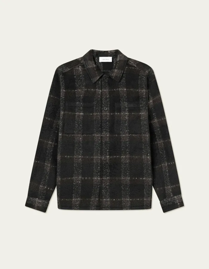 Men Les Deux ShirtsOvershirts Jayce Overshirt 20 8211 BlackCharcoal