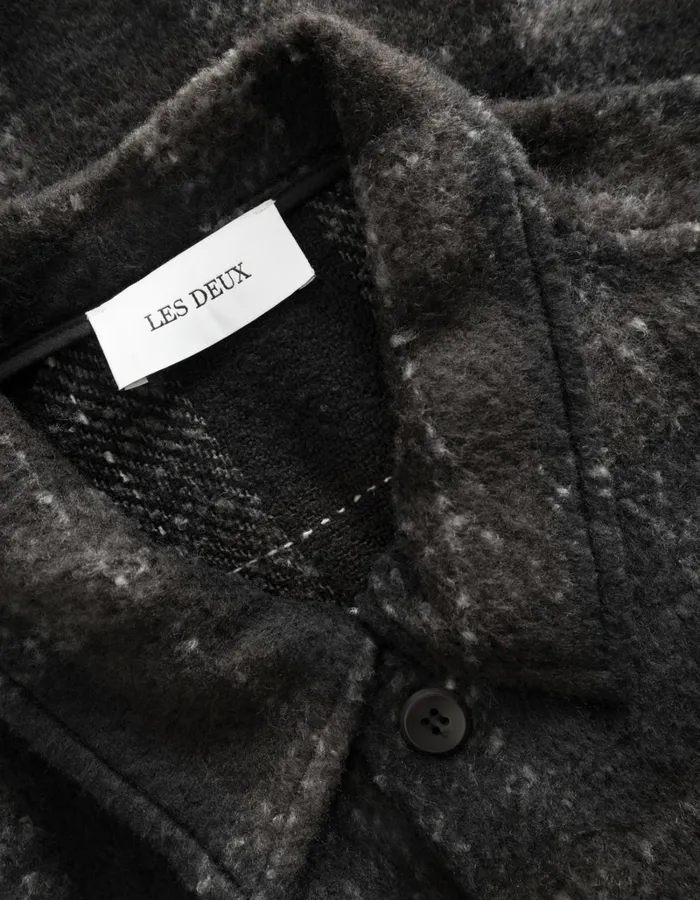 Men Les Deux ShirtsOvershirts Jayce Overshirt 20 8211 BlackCharcoal