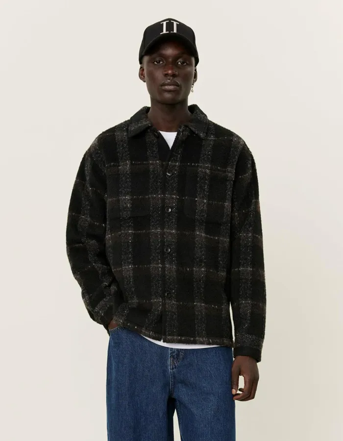 Men Les Deux ShirtsOvershirts Jayce Overshirt 20 8211 BlackCharcoal