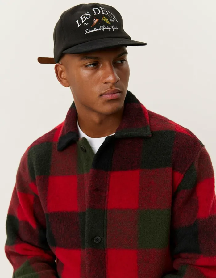 Men Les Deux ShirtsOvershirts Jermaine Overshirt 8211 RosinSalsa Red