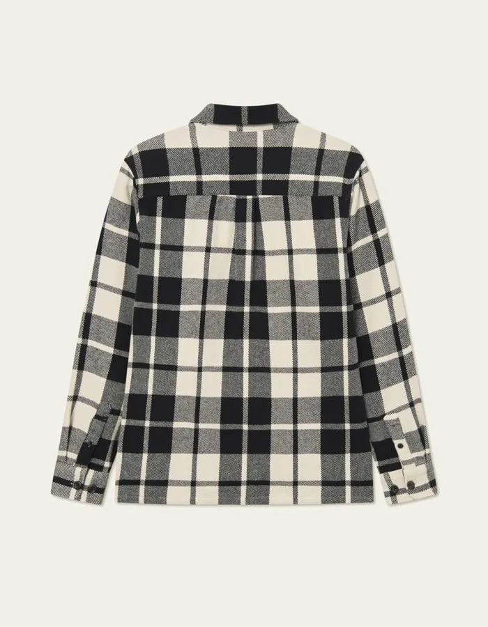Men Les Deux ShirtsOvershirts Joseph Check Overshirt 8211 BlackIvory