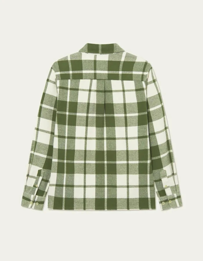Men Les Deux ShirtsOvershirts Joseph Check Overshirt 8211 Chive GreenIvory