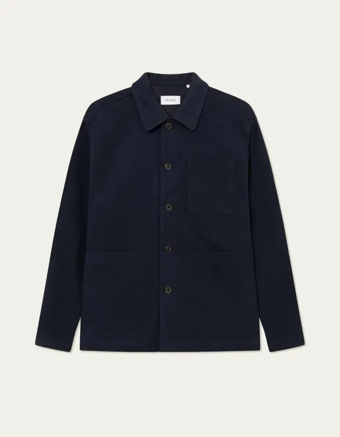 Men Les Deux ShirtsOvershirts Journey Peached Overshirt 8211 Dark Navy