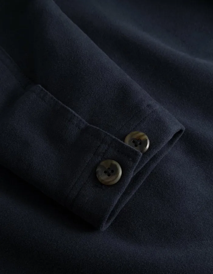 Men Les Deux ShirtsOvershirts Journey Peached Overshirt 8211 Dark Navy