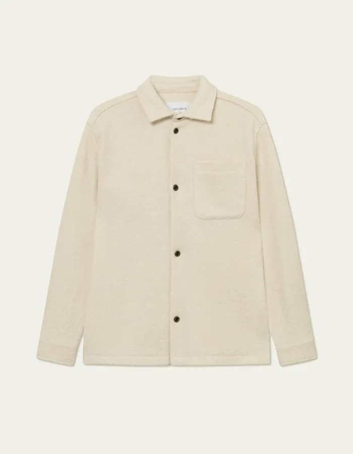 Men Les Deux ShirtsOvershirts Kaleb Overshirt 8211 Ivory