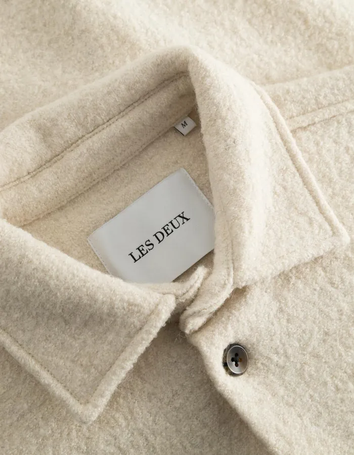 Men Les Deux ShirtsOvershirts Kaleb Overshirt 8211 Ivory