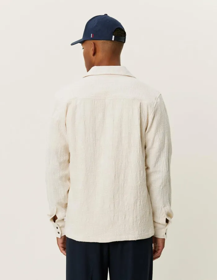 Men Les Deux ShirtsOvershirts Kaleb Structure Overshirt 8211 Ivory