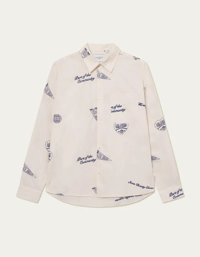 Men Les Deux ShirtsOvershirts Kalen AOE Shirt 8211 IvoryBlueprint