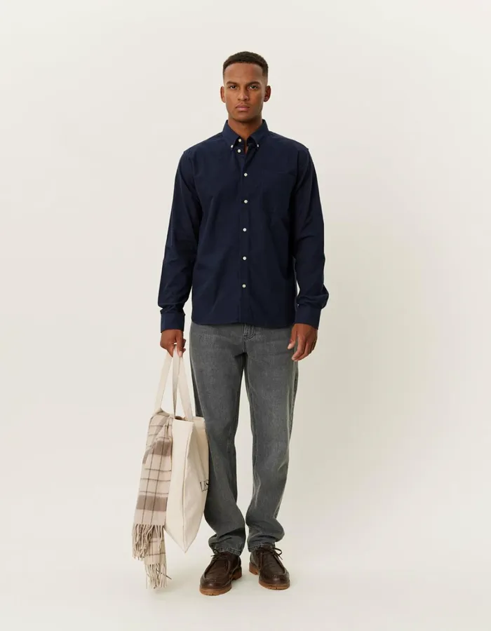 Men Les Deux ShirtsOvershirts Karl Peached Shirt 8211 Dark Navy