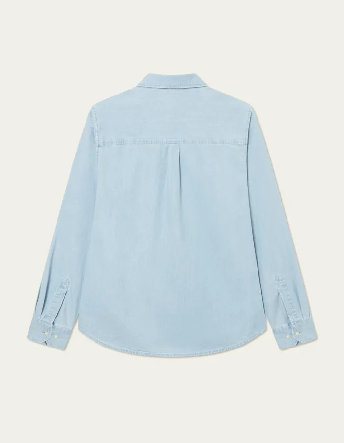 Men Les Deux ShirtsOvershirts Kash Denim Shirt 8211 Light Blue Wash