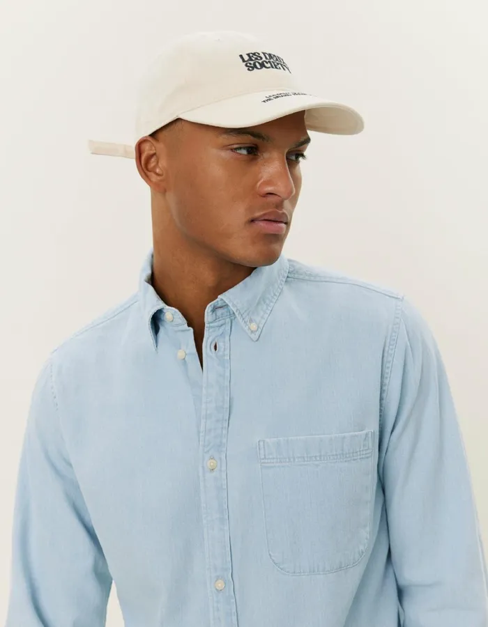 Men Les Deux ShirtsOvershirts Kash Denim Shirt 8211 Light Blue Wash