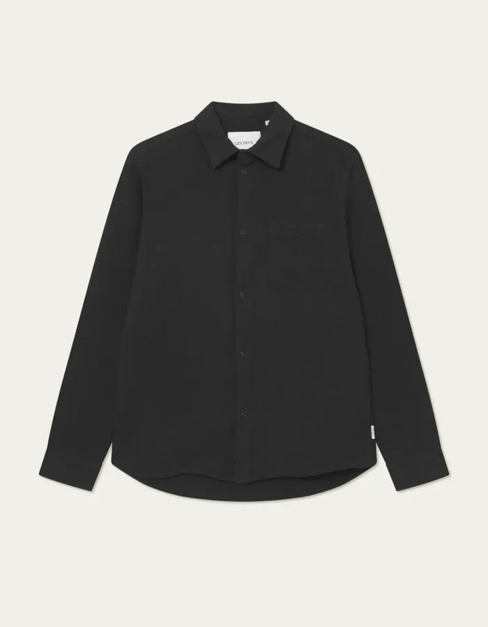 Men Les Deux ShirtsOvershirts Kash Shirt 8211 BlackBlack