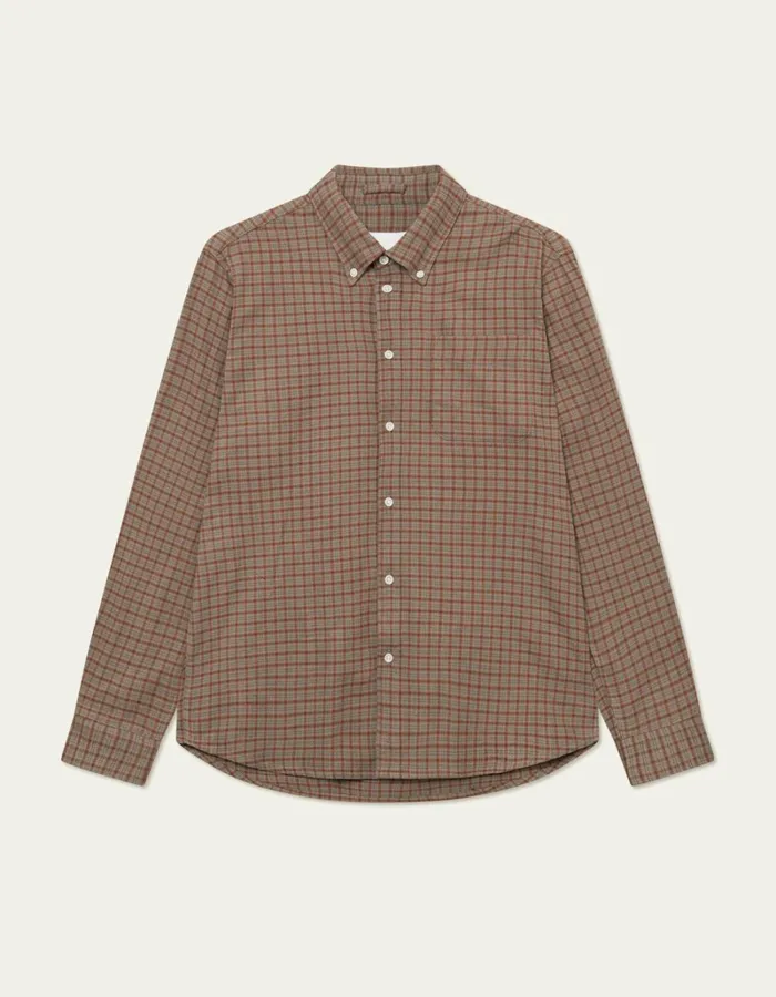 Men Les Deux ShirtsOvershirts Kent Check Shirt 20 8211 Desert TaupeArabian Spice Men Les Deux ShirtsOvershirts Kent Check Shirt 20 8211 Desert TaupeArabian Spice
