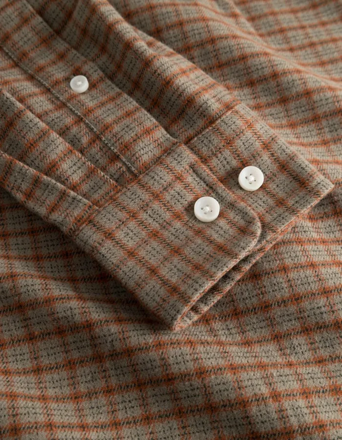 Men Les Deux ShirtsOvershirts Kent Check Shirt 20 8211 Desert TaupeArabian Spice