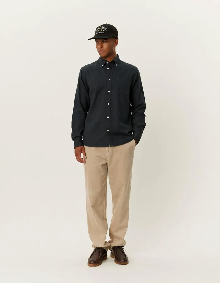 Men Les Deux ShirtsOvershirts Kent Check Shirt 20 8211 RosinDark Navy