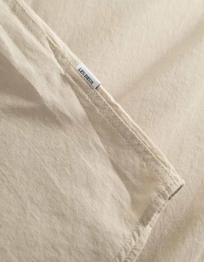 Men Les Deux ShirtsOvershirts Kent Light Oxford Shirt 8211 Light Desert Sand