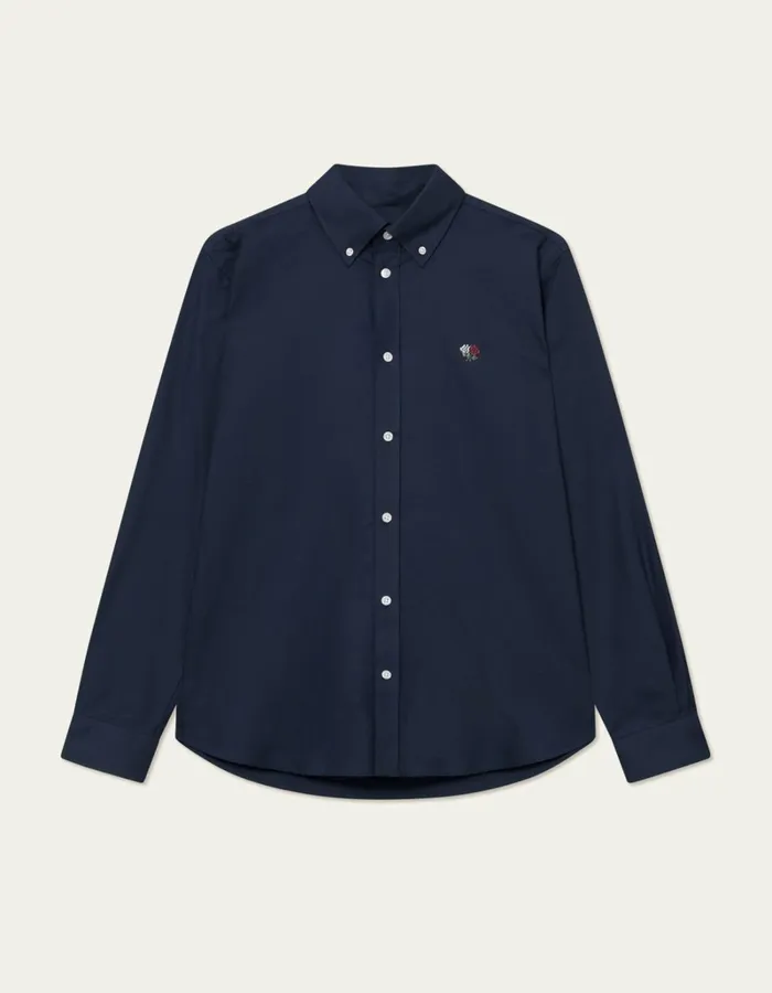 Men Les Deux ShirtsOvershirts Kent Oxford Shirt 20 8211 Dark Navy
