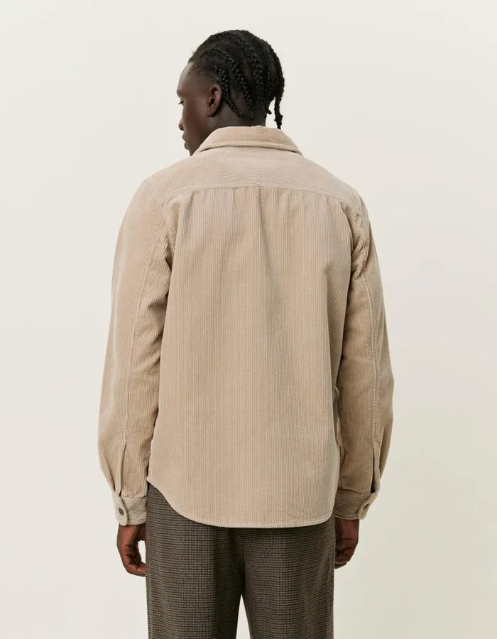 Men Les Deux ShirtsOvershirts Kody Heavy Corduroy Overshirt 8211 Light Desert Sand