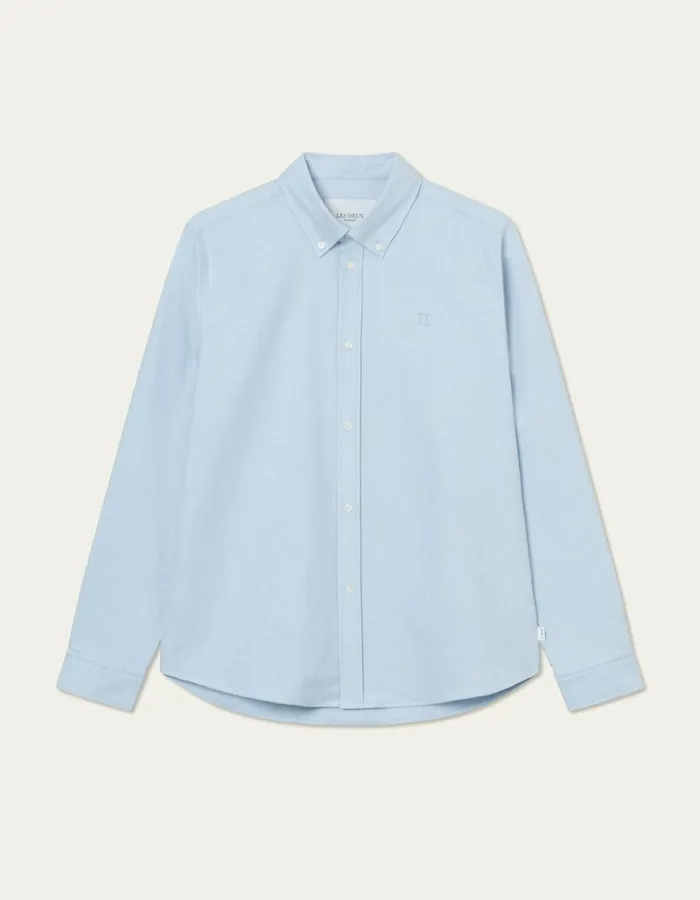 Men Les Deux ShirtsOvershirts Konrad Oxford Shirt 8211 Light Blue