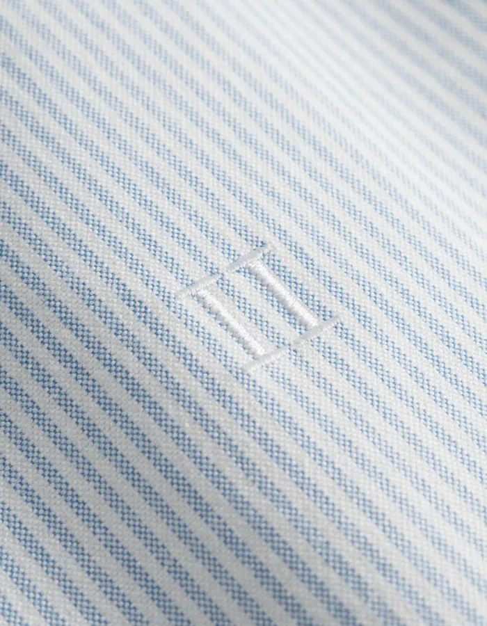 Men Les Deux ShirtsOvershirts Konrad Oxford Shirt 8211 Light BlueWhite