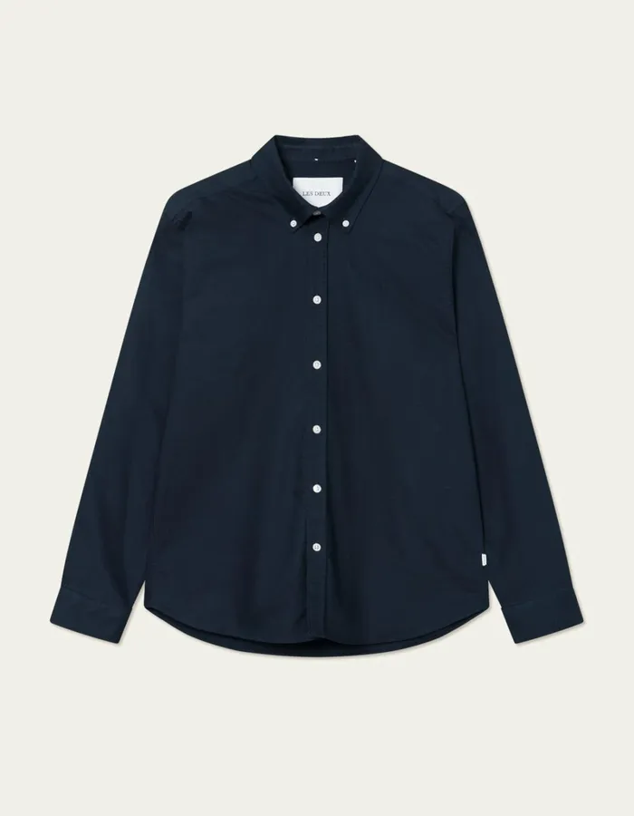 Men Les Deux ShirtsOvershirts Konrad Oxford Shirt 8211 Seasonal 8211 Dark Navy Men Les Deux ShirtsOvershirts Konrad Oxford Shirt 8211 Seasonal 8211 Dark Navy