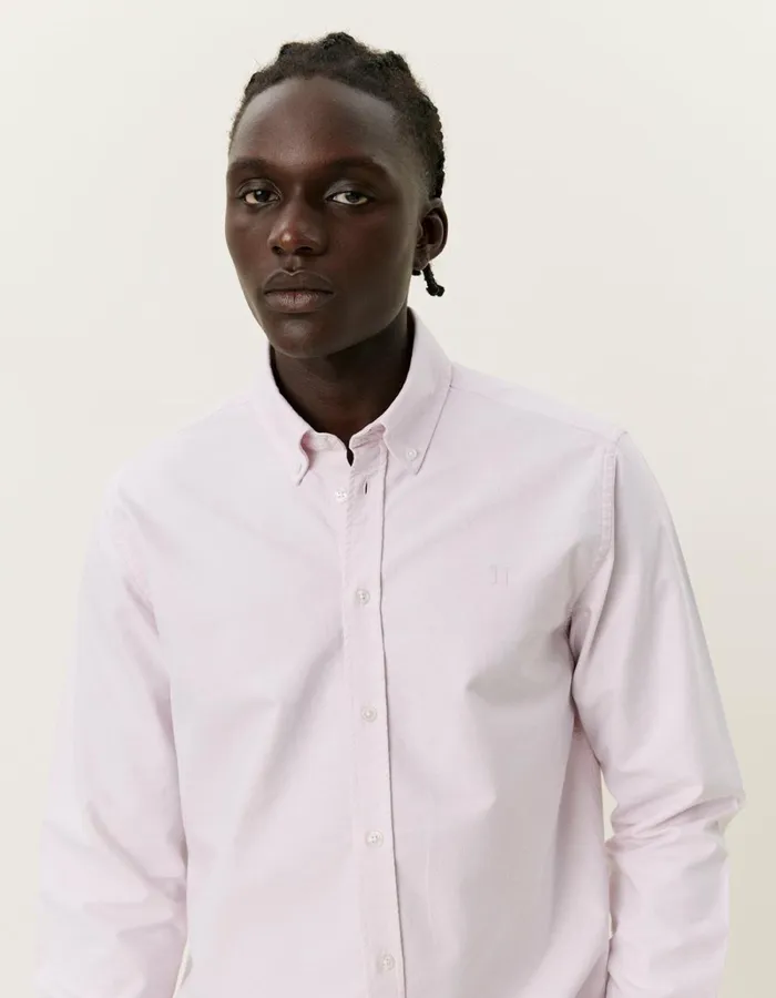 Men Les Deux ShirtsOvershirts Konrad Oxford Shirt 8211 Seasonal 8211 Oyster Rose