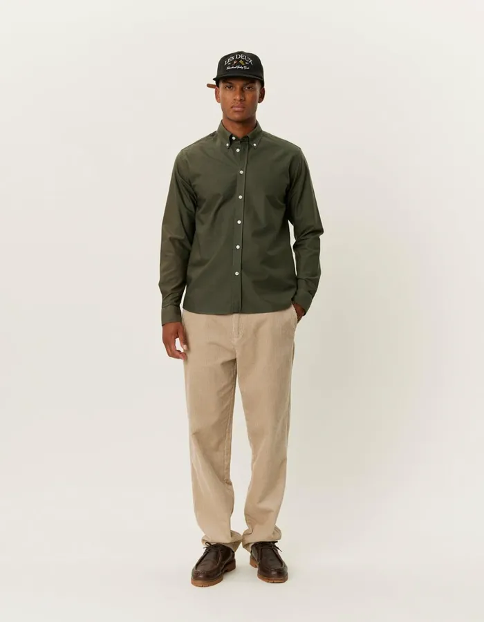 Men Les Deux ShirtsOvershirts Konrad Oxford Shirt 8211 Seasonal 8211 Rosin