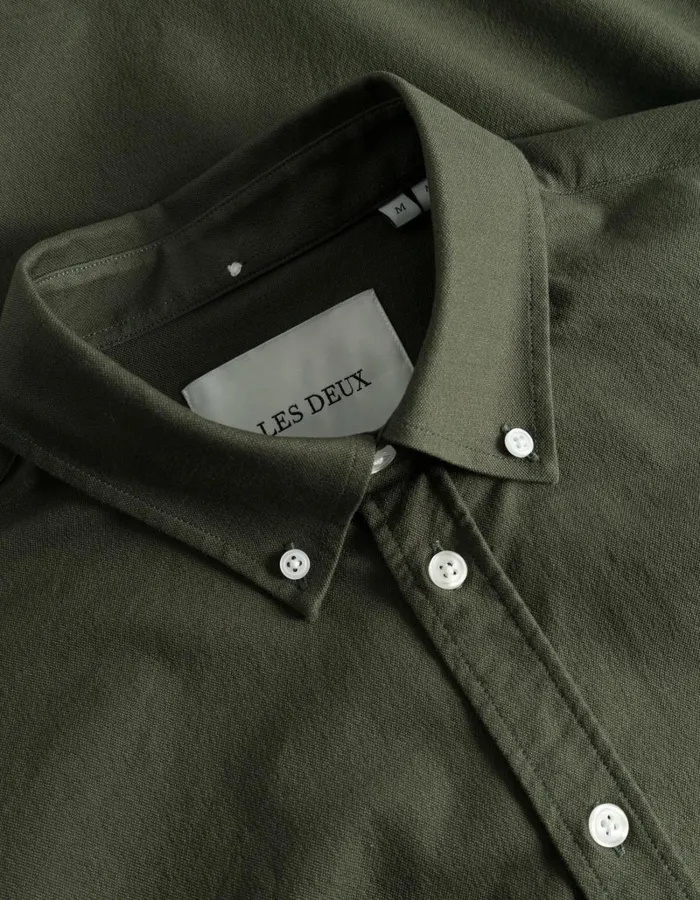 Men Les Deux ShirtsOvershirts Konrad Oxford Shirt 8211 Seasonal 8211 Rosin
