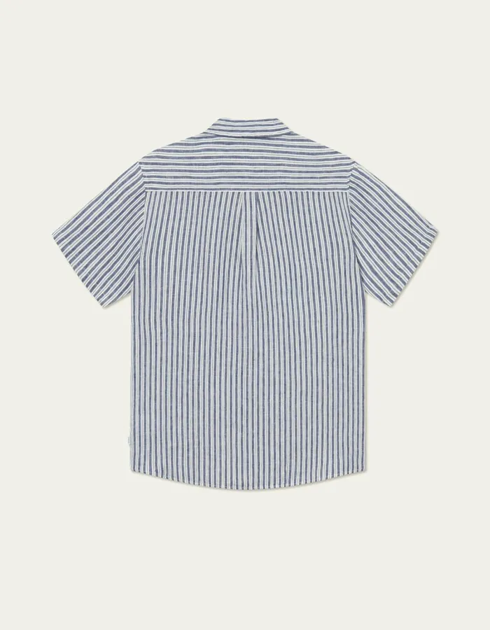 Men Les Deux ShirtsOvershirts Kris Linen SS Shirt 8211 Light IvoryBlueprint