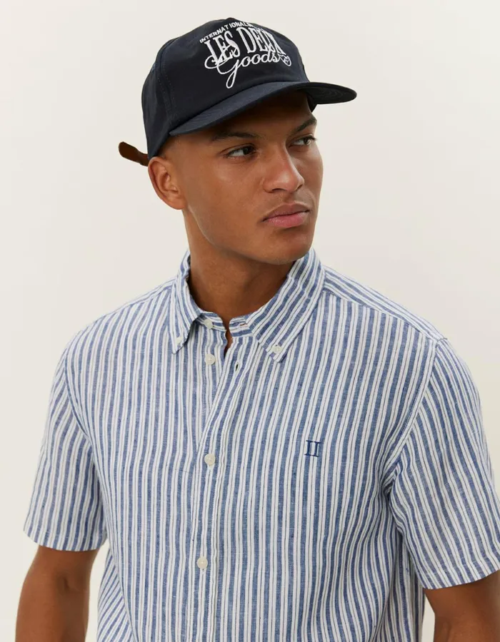 Men Les Deux ShirtsOvershirts Kris Linen SS Shirt 8211 Light IvoryBlueprint