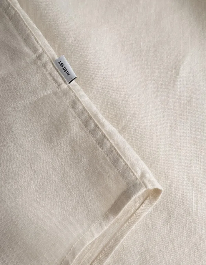 Men Les Deux ShirtsOvershirts Kristian Linen BD Shirt 8211 Ivory