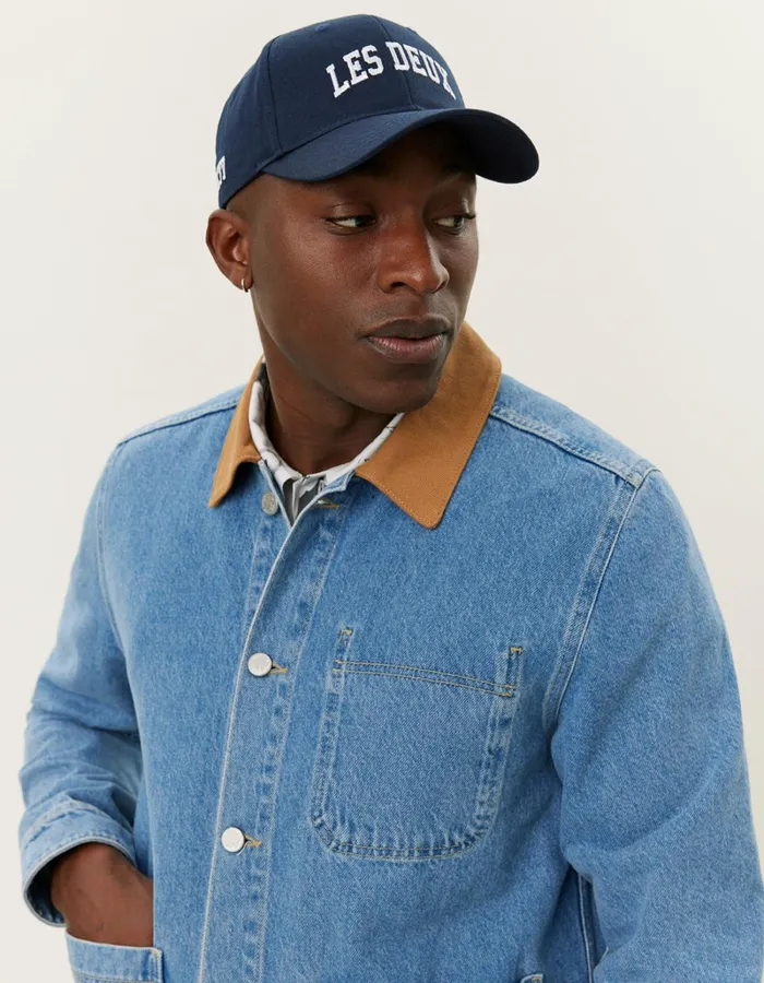 Men Les Deux ShirtsOvershirts Layton Washed Denim Overshirt 20 8211 Light Denim Blue