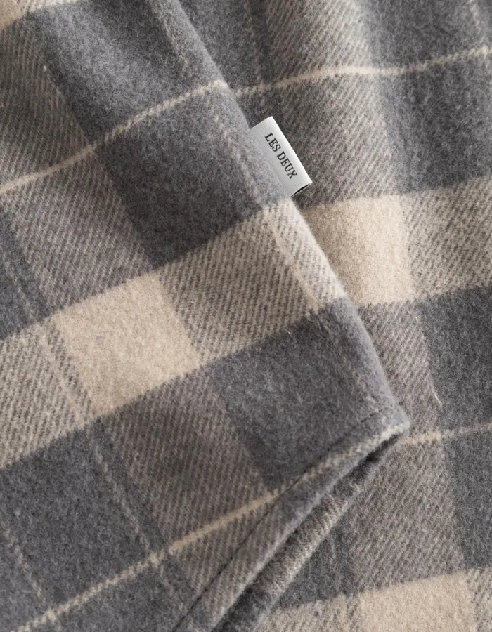 Men Les Deux ShirtsOvershirts Lennon Flannel Check Overshirt 8211 ExcaliburRaven