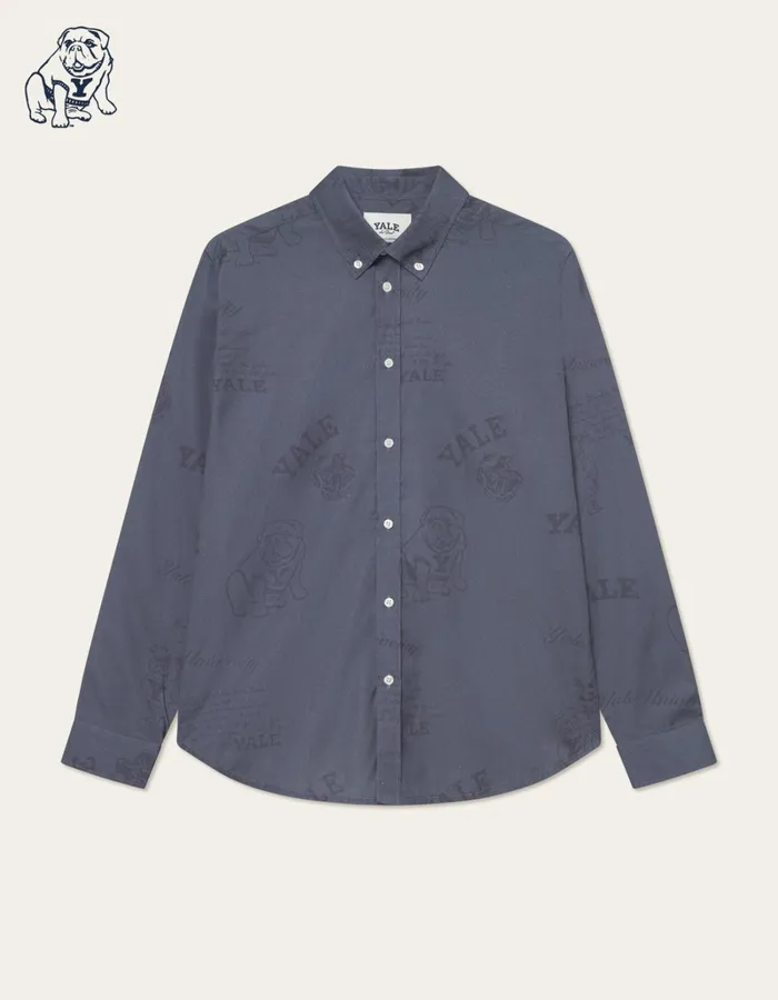 Men Les Deux ShirtsOvershirts Yale Satin Jacquard Shirt 8211 BlackBlack