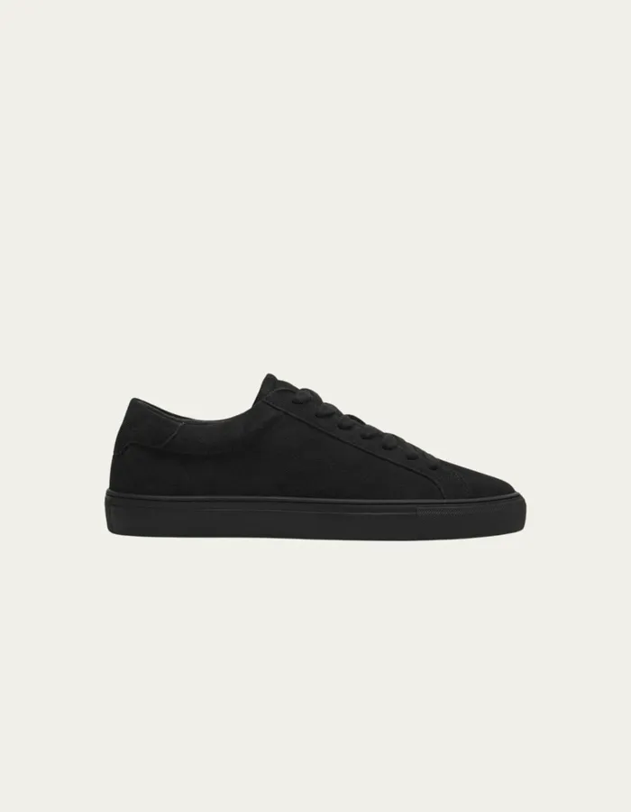 Men Les Deux Shoes Teddy Suede Sneaker 8211 BlackBlack