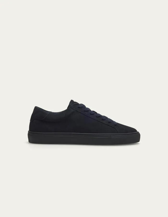 Men Les Deux Shoes Teddy Suede Sneaker 8211 Dark Navy