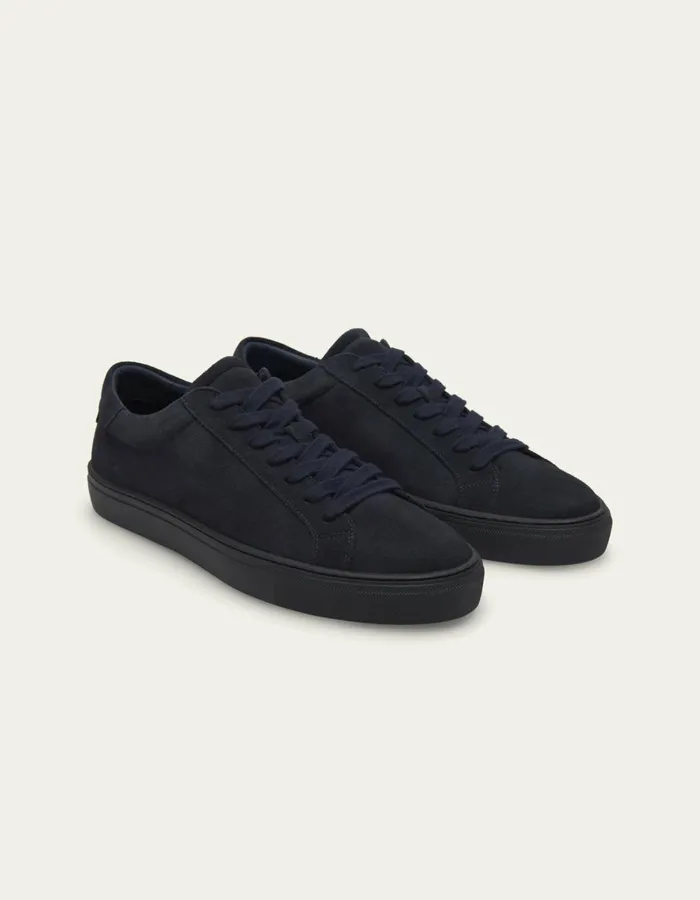 Men Les Deux Shoes Teddy Suede Sneaker 8211 Dark Navy