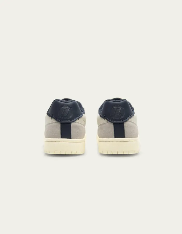 Men Les Deux Shoes Wolfe Grainy Contrast Sneaker 8211 Vintage WhiteDark Navy