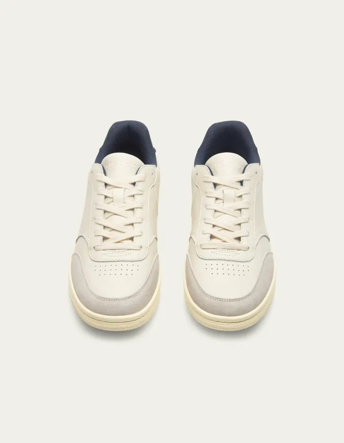 Men Les Deux Shoes Wolfe Grainy Contrast Sneaker 8211 Vintage WhiteDark Navy
