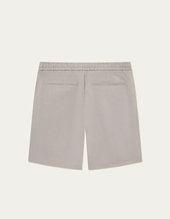 Men Les Deux Shorts Como Slub Drawstring Shorts 8211 Light Sand