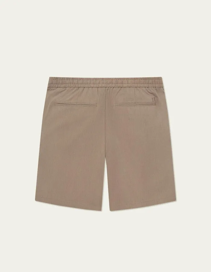 Men Les Deux Shorts Como Slub Drawstring Shorts 8211 Walnut