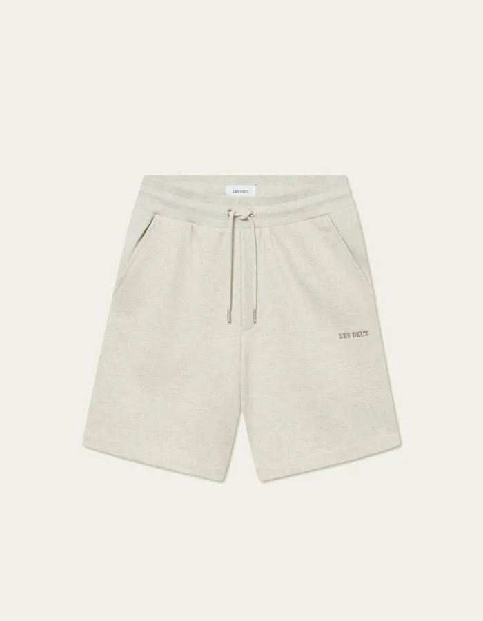 Men Les Deux Shorts Dexter Sweatshorts 8211 Ivory Melange