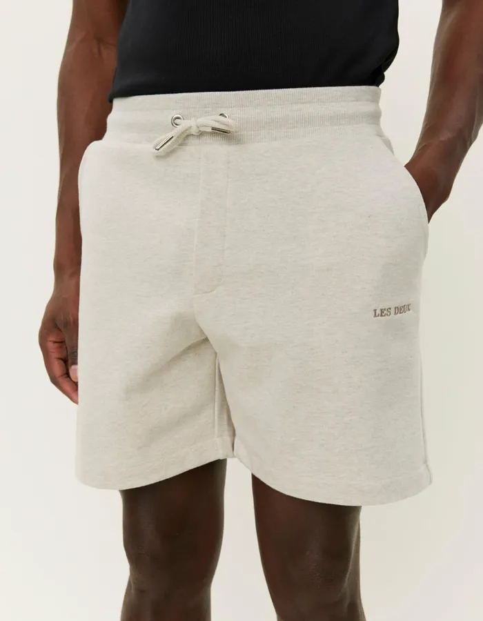 Men Les Deux Shorts Dexter Sweatshorts 8211 Ivory Melange